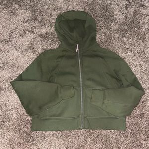 lululemon green full zip scuba